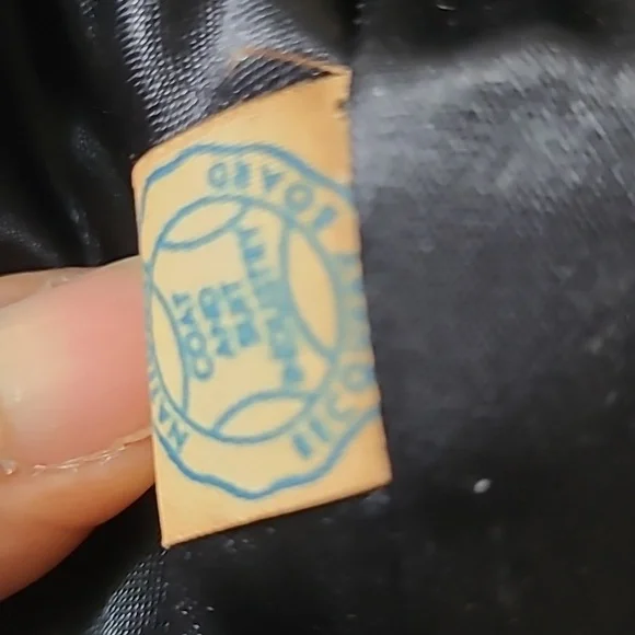 Vintage Mink Fur Trimmed with Mink Cuffs Black Curly Lamb coat Small. - Picture 6 of 8